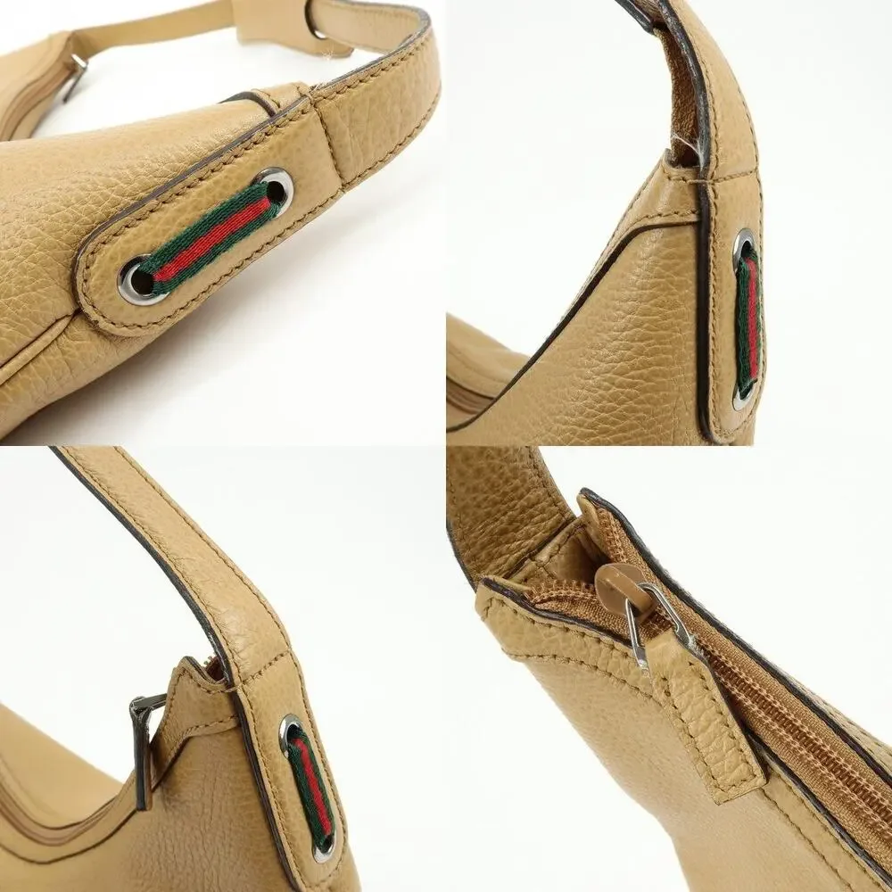 Gucci Sherry Calfskin Hobo Bag Beige
